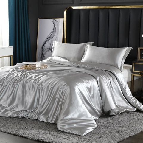 LZINA™ | Elegant Satin Silk Bedding Set - Luxurious Comfort for Every Night
