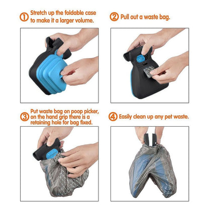 BowLift | Portable Dog Poop Scooper with Clip & Adjustable Grabber