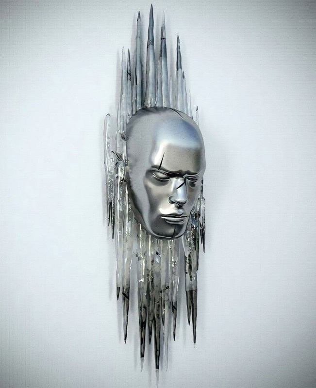 LZINA™ | Metal Figure Statues Styles Abstract Canvas Painting Couples Wall Art Love Sculpture Poster Print Home Decor Living Room Gifts