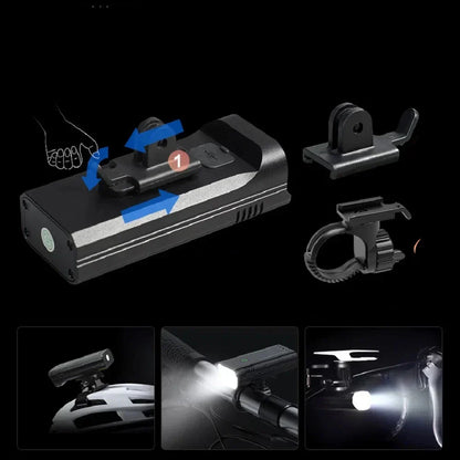 LZINA™ | KrachtLight – 10000LM bicycle lighting with 3 mounts