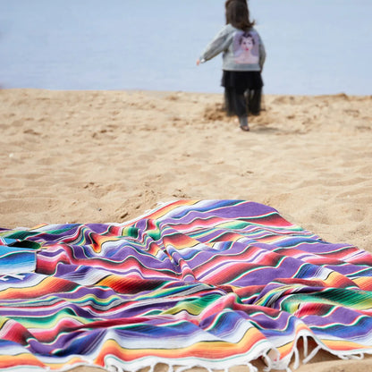 BowLift | Boho Vibrant Mexican Serape Blanket