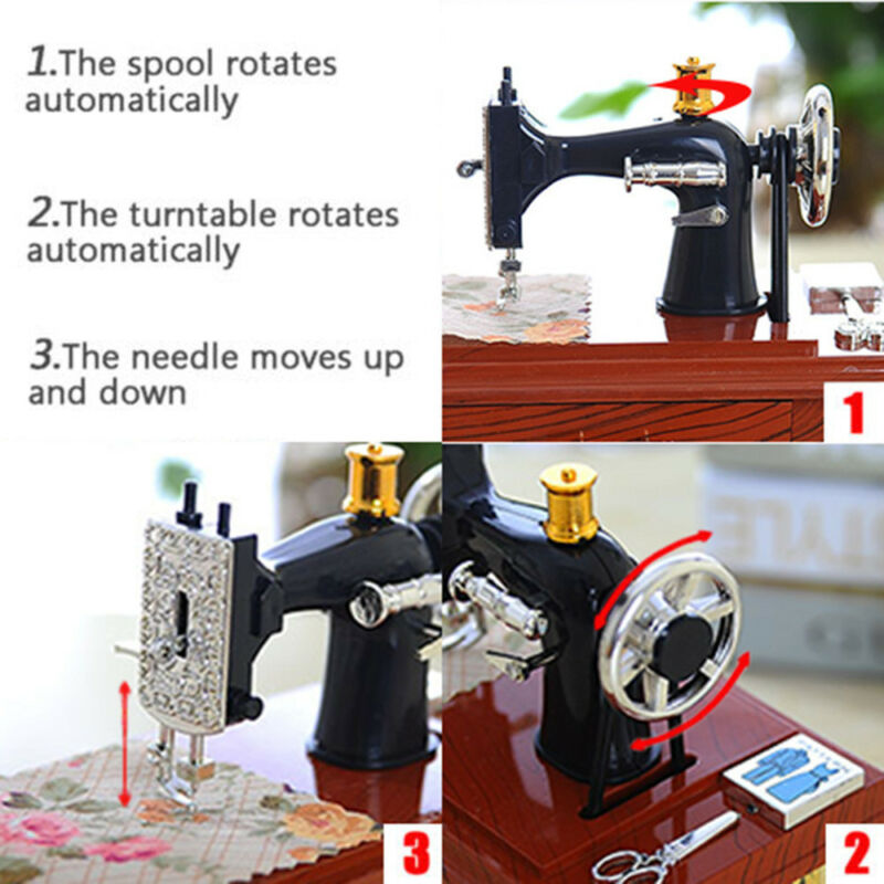 LZINA™ | Mini Craft Retro Sewing Machine Decor
