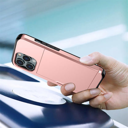 LZINA™ | Business Armor Slide Wallet iPhone Case