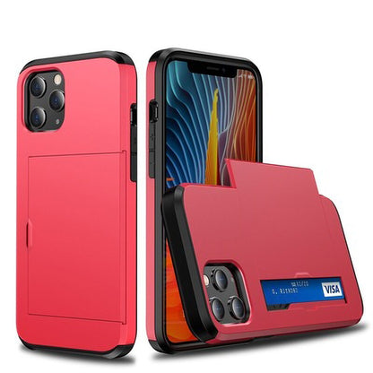 LZINA™ | Business Armor Slide Wallet iPhone Case
