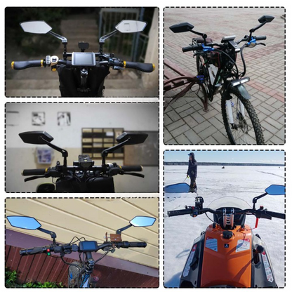 360° rearview mirror for bicycle with handlebar mount | Bowlift