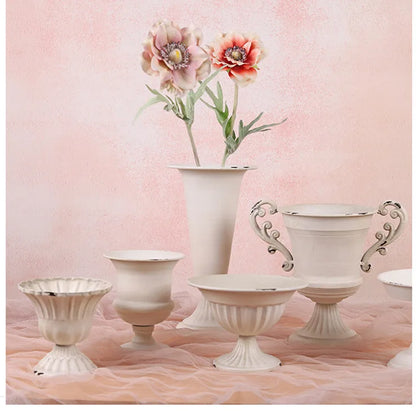 LZINA™ | European Vintage Chalice Vase Made of Iron