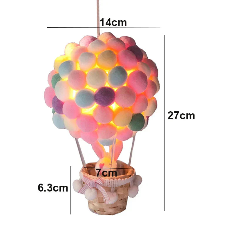 BowLift DIY Hot Air Balloon-Shaped Flying Animals Night Light