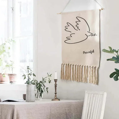 LZINA™ | Macrame Hanging Cotton Rug
