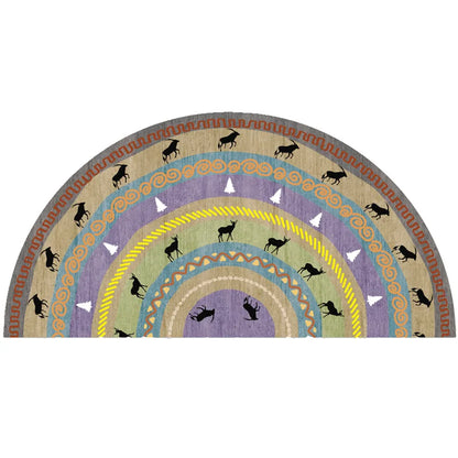 BowLift | Bohemian non-slip semicircular doormat