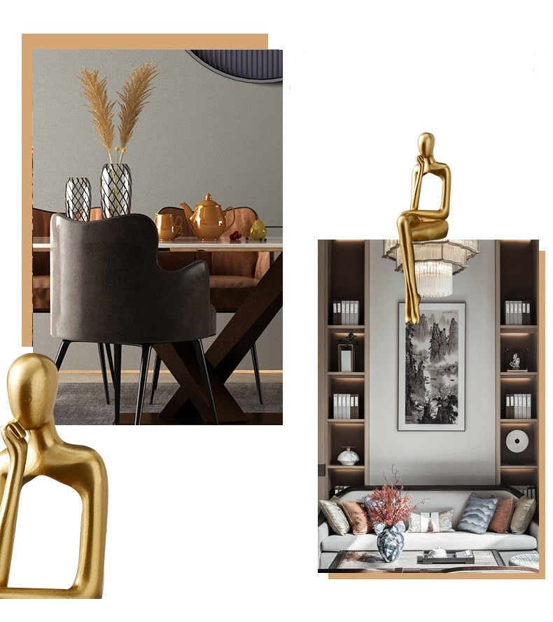LZINA™ | Modern Figurines Abstract Home Decor Sculpture
