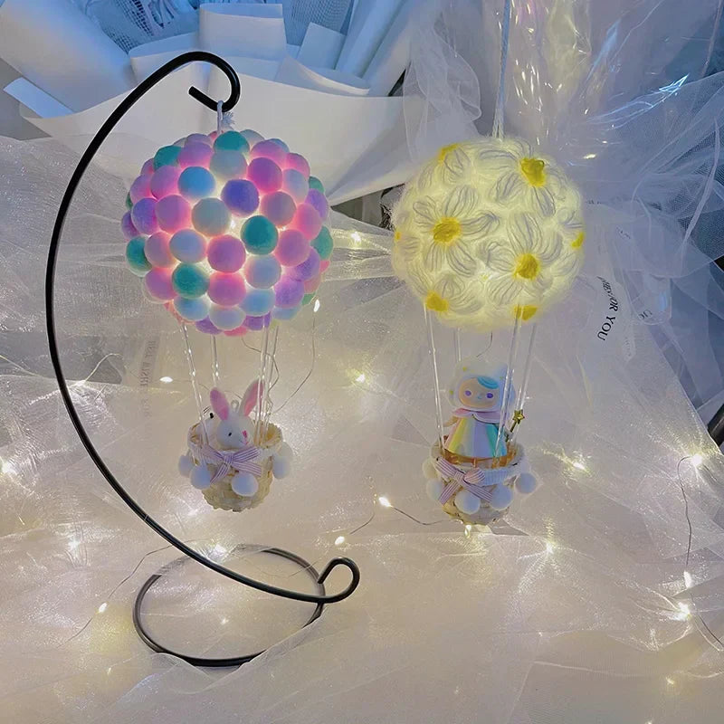 BowLift DIY Hot Air Balloon-Shaped Flying Animals Night Light