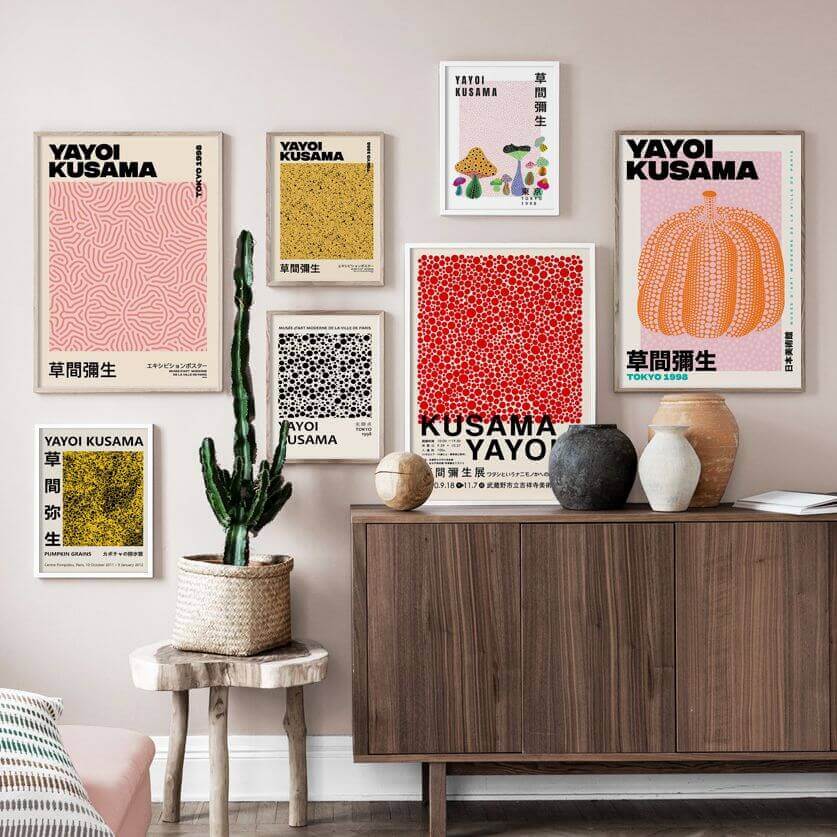 LZINA™ | Yayoi Kusama Abstract Premium Poster