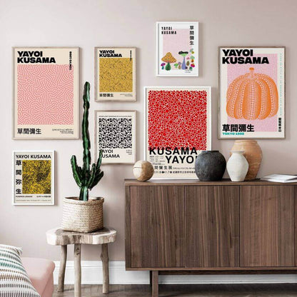 LZINA™ | Yayoi Kusama Abstract Premium Poster