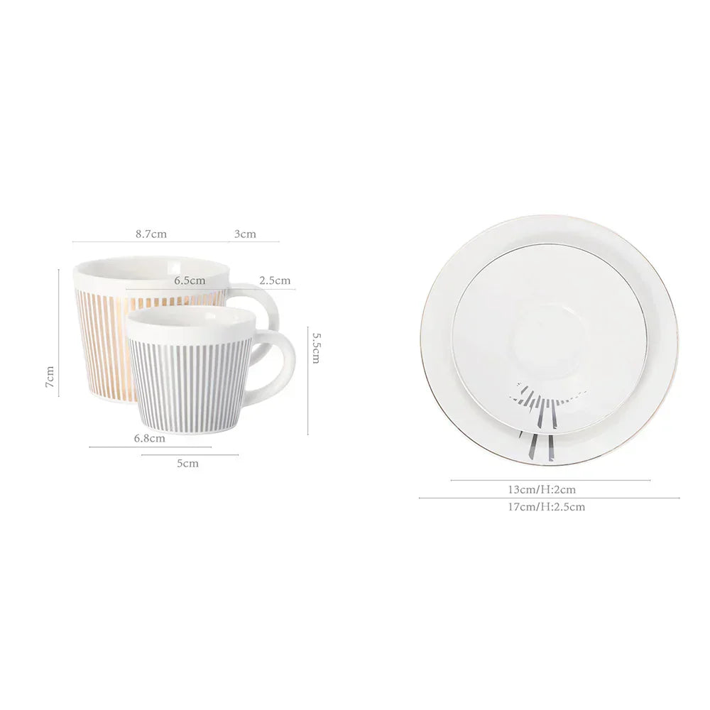 BowLift | Creative dynamic SLR cup Leopard anamorphic zebra cup Luycho coffee tea cup set with coaster 90ml-225ml