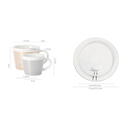 BowLift | Creative dynamic SLR cup Leopard anamorphic zebra cup Luycho coffee tea cup set with coaster 90ml-225ml