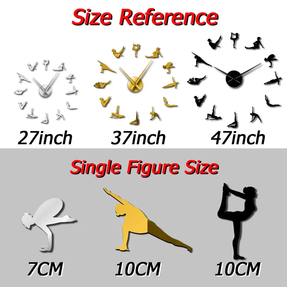 LZINA™ | Pilates Poses DIY Wall Clock