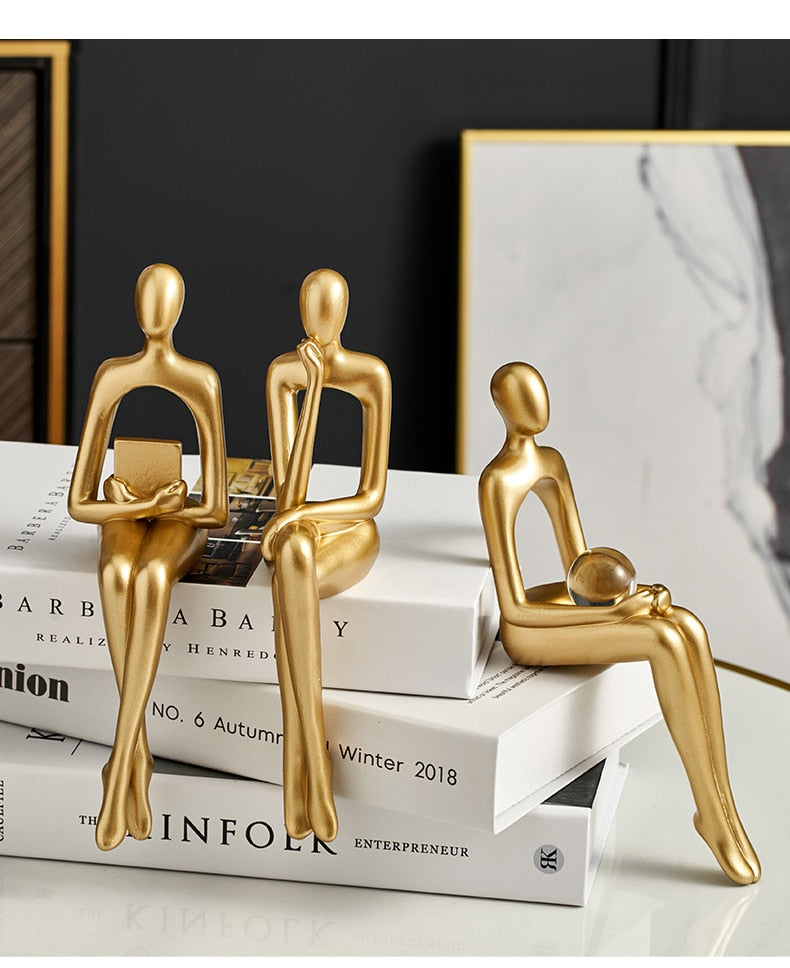 LZINA™ | Modern Figurines Abstract Home Decor Sculpture