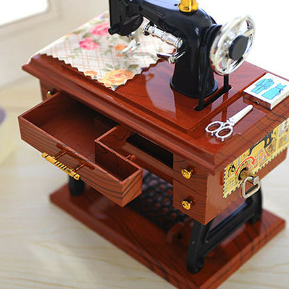 LZINA™ | Mini Craft Retro Sewing Machine Decor