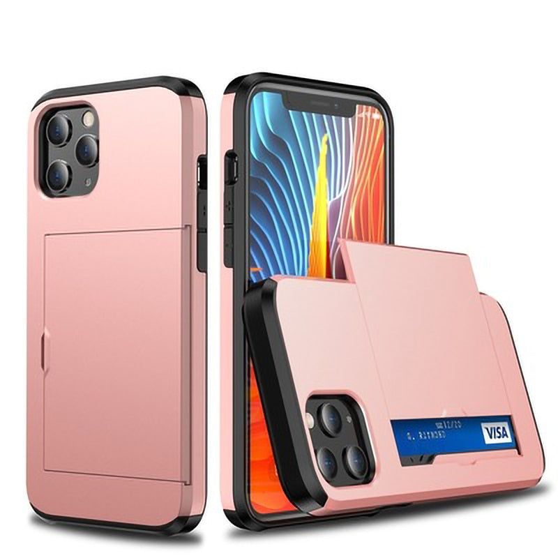 LZINA™ | Business Armor Slide Wallet iPhone Case