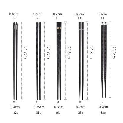BowLift | DineLux – Luxurious Chopstick Set with Refined Designs (5 Pairs)