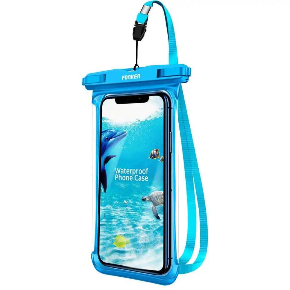 LZINA™ | Waterproof Smartphone Case DryVault | Full View Design | Side Accessible | With Carrying Strap