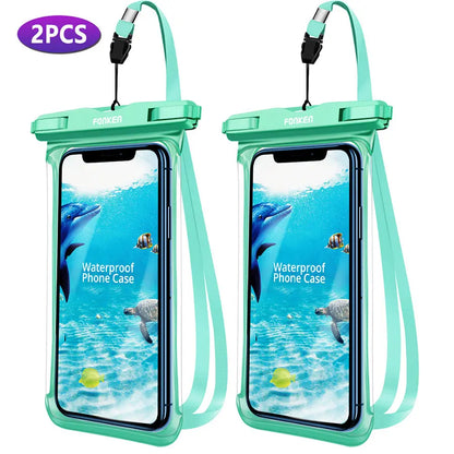 LZINA™ | Waterproof Smartphone Case DryVault | Full View Design | Side Accessible | With Carrying Strap