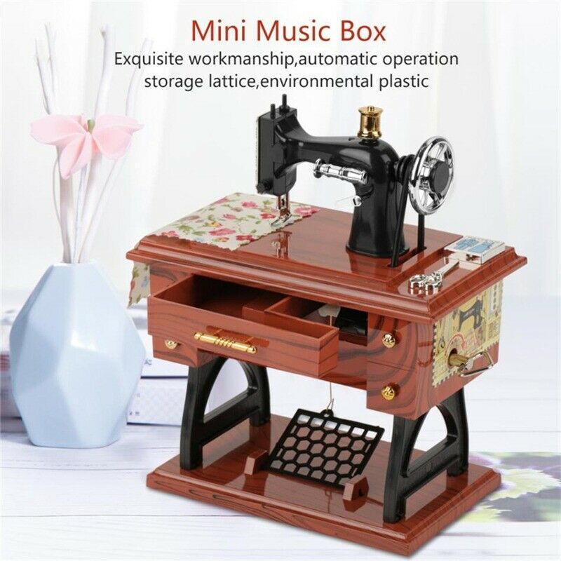 LZINA™ | Mini Craft Retro Sewing Machine Decor