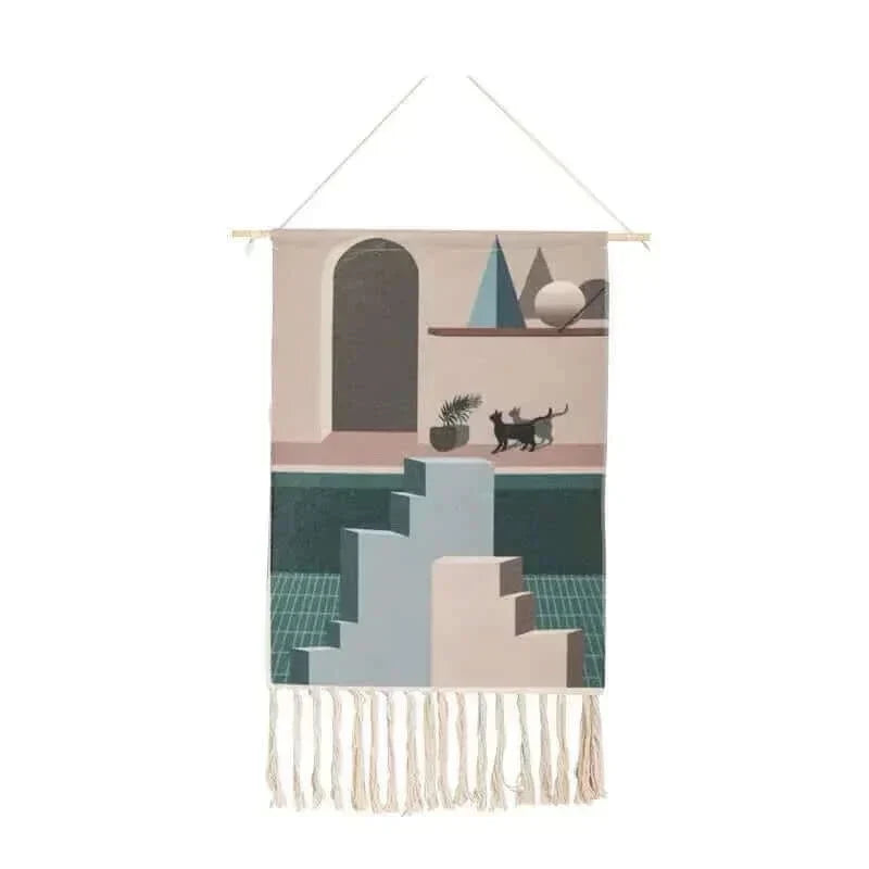 LZINA™ | Macrame Hanging Cotton Rug