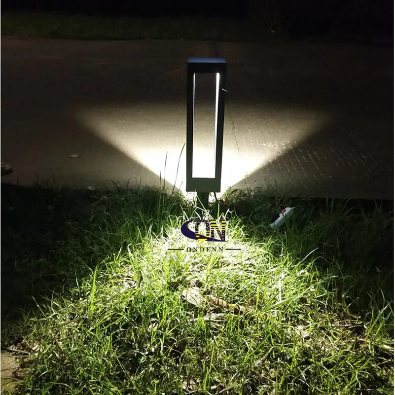 LZINA™ | 15W LED garden light: aluminum post lamp for outdoor courtyard, villa landscape lighting