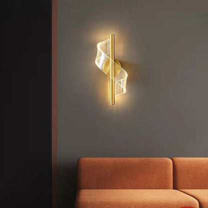 BowLift Luxury Glass Wall Lamp with Candle Holder – Elegant Glass Wall Sconce for Ambient Lighting