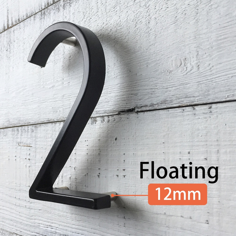 LZINA™ | Large modern metal house number address accessory