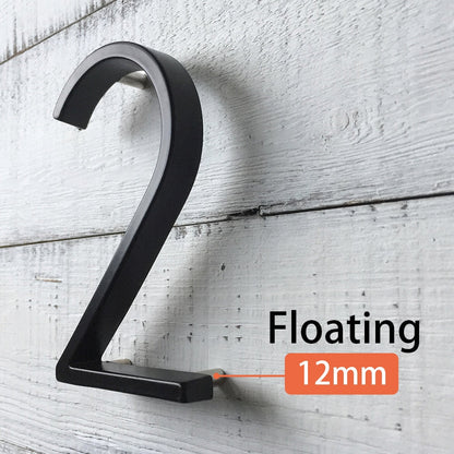 LZINA™ | Large modern metal house number address accessory