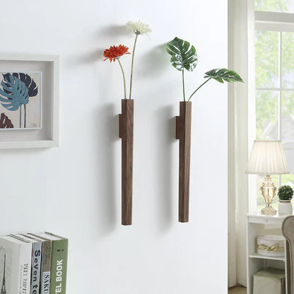 LZINA™ | Handcrafted Solid Wood Wall Vase
