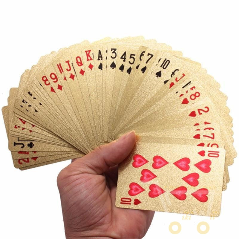 BowLift | 24K Gold Plated Playing Card with Wood - Style Box