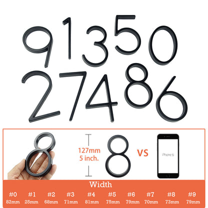 LZINA™ | Large modern metal house number address accessory