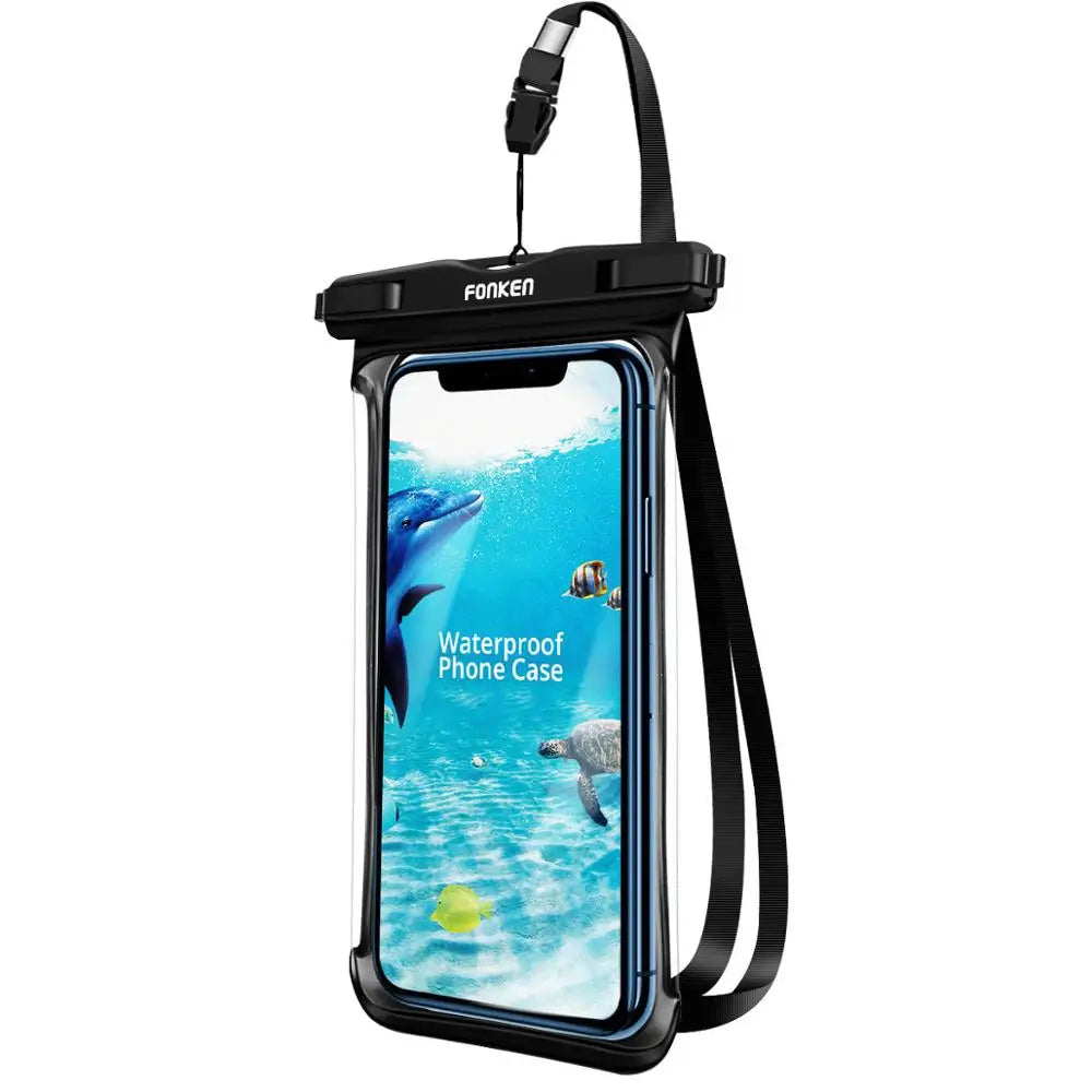 LZINA™ | Waterproof Smartphone Case DryVault | Full View Design | Side Accessible | With Carrying Strap