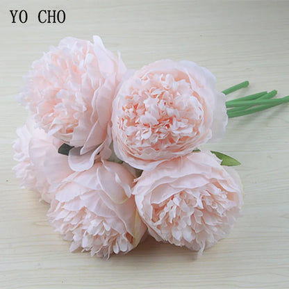 BowLift | Large Peony Silk Flower Bouquet Set