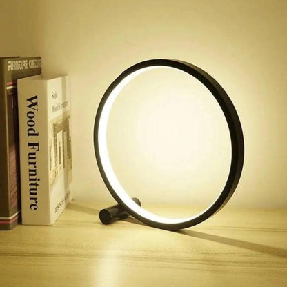 BowLift Dimmable LED Touch Round Table Lamp for Creative Spaces – Sleek, Adjustable Ambient Lighting