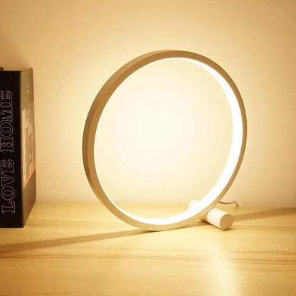 BowLift Dimmable LED Touch Round Table Lamp for Creative Spaces – Sleek, Adjustable Ambient Lighting