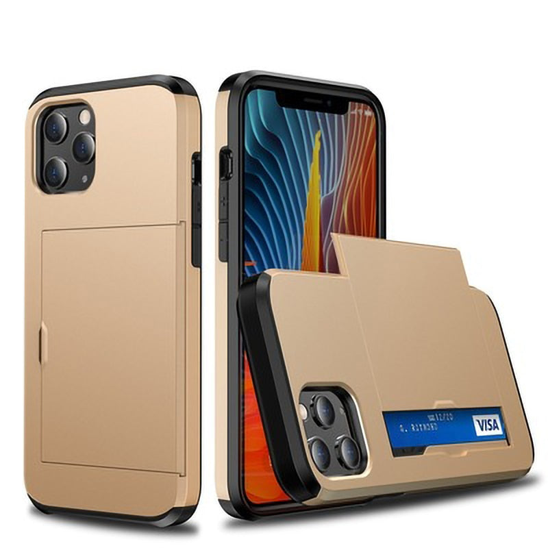 LZINA™ | Business Armor Slide Wallet iPhone Case