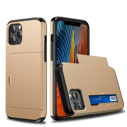 LZINA™ | Business Armor Slide Wallet iPhone Case