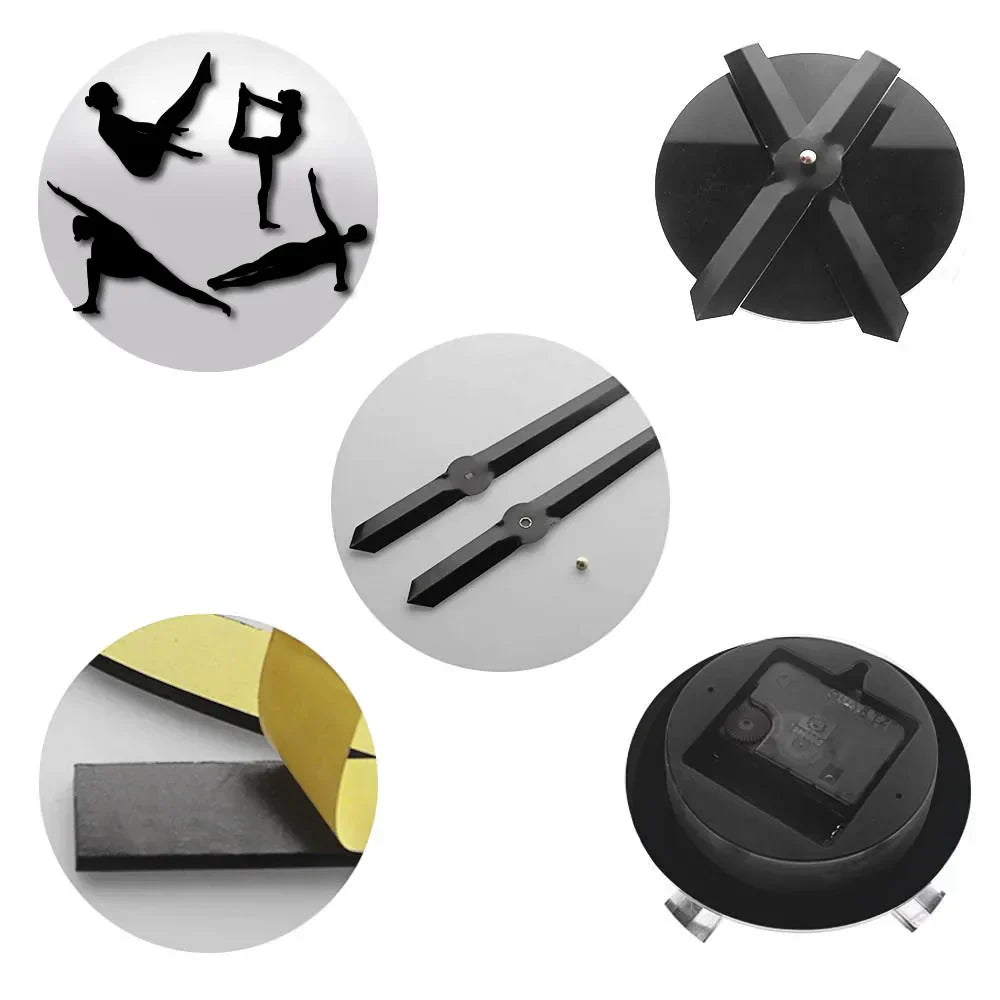 LZINA™ | Pilates Poses DIY Wall Clock