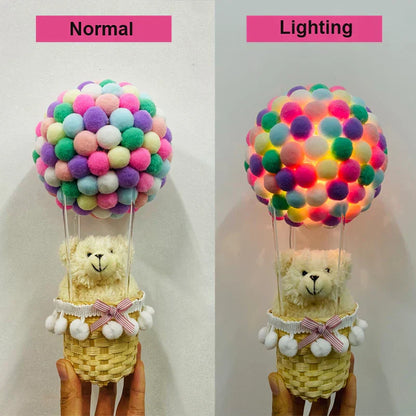 BowLift DIY Hot Air Balloon-Shaped Flying Animals Night Light