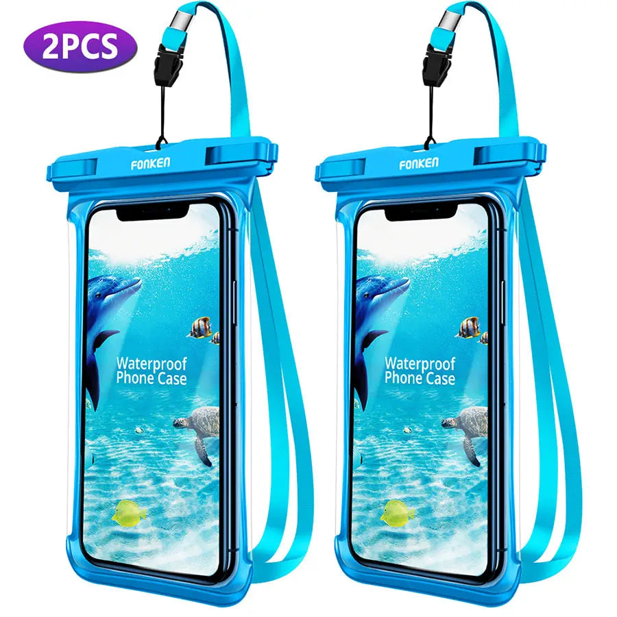 LZINA™ | Waterproof Smartphone Case DryVault | Full View Design | Side Accessible | With Carrying Strap