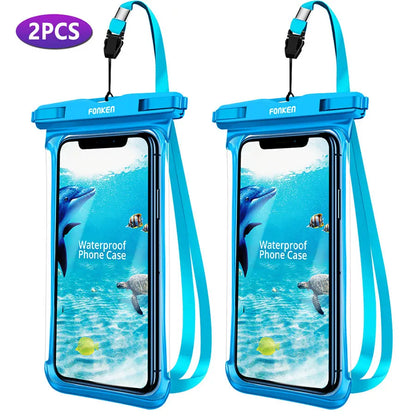 LZINA™ | Waterproof Smartphone Case DryVault | Full View Design | Side Accessible | With Carrying Strap