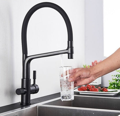 BowLift | Double Outlet Drinking Water Faucet Filtered Kitchen Faucets