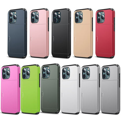 LZINA™ | Business Armor Slide Wallet iPhone Case