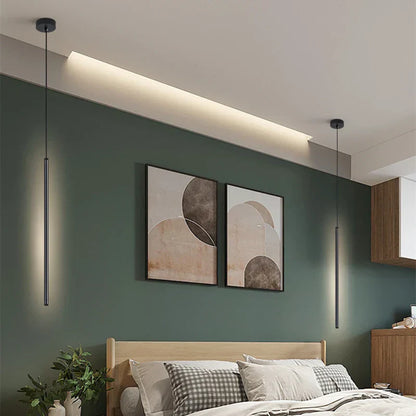 BowLift | Nordic LED Pendant Light: Minimalist design with creative lines, perfect for the bedroom, dining area