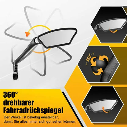 BowLift | Bike mirror made of stainless steel – Shatterproof & 360° Redatable for more safety