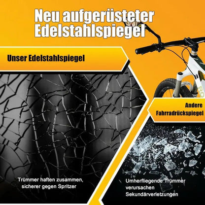 BowLift | Bike mirror made of stainless steel – Shatterproof & 360° Redatable for more safety